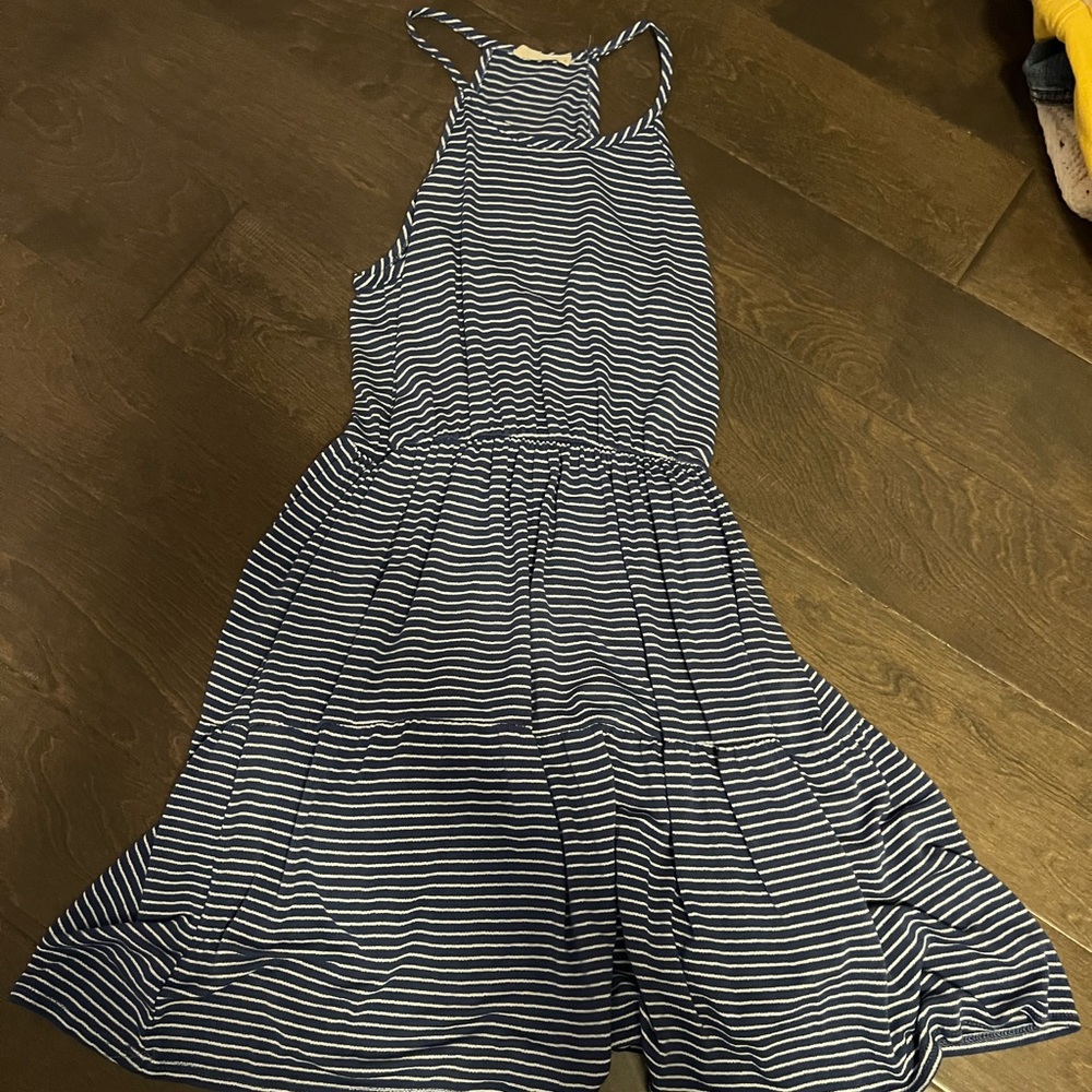 Blue and white dress size: M
